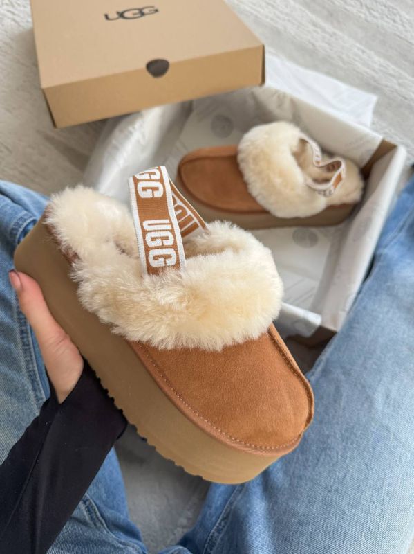 Funkette Slipper Platform Chestnut 41