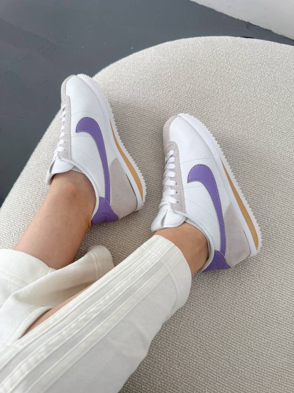 Cortez White/Violet 38