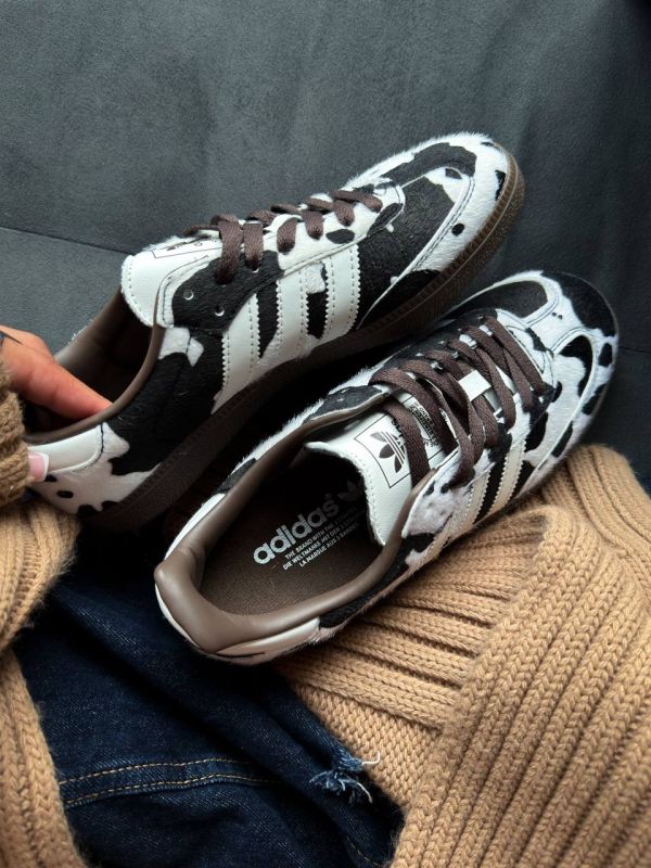 Samba OG Cow Print Dark Brown White 36