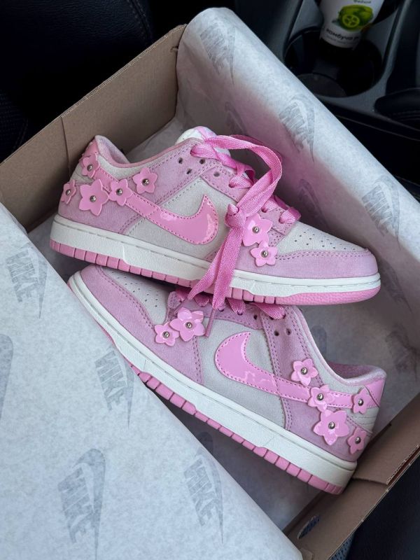 DUNK LOW  Pink Flowers 36