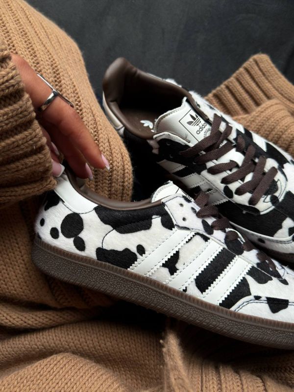 Samba OG Cow Print Dark Brown White 36