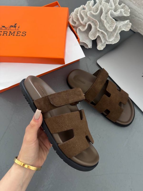 Hermes Sandals Brown 36