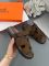 Hermes Sandals Brown 36