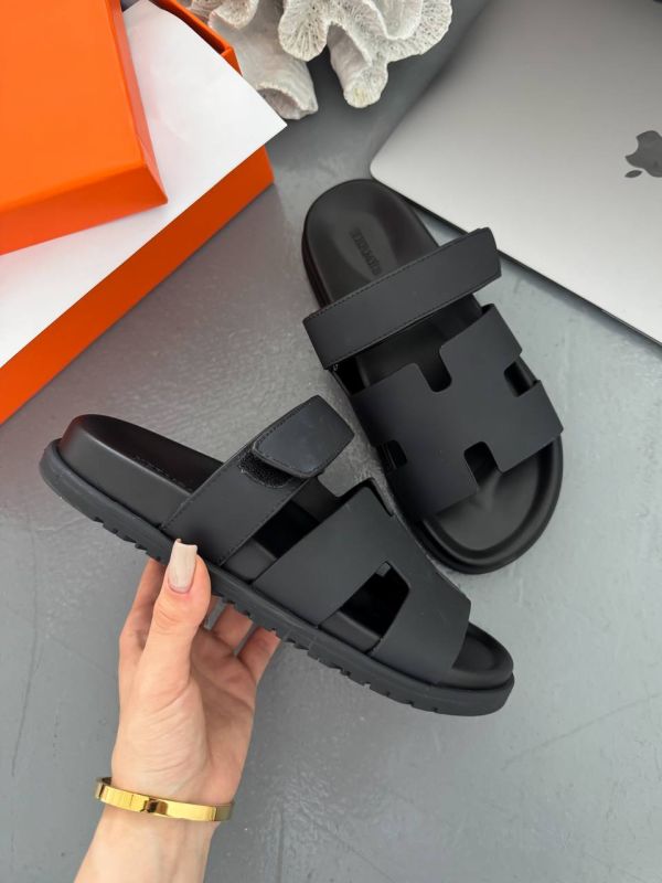 Hermes Sandals Black