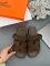 Hermes Sandals Brown 36