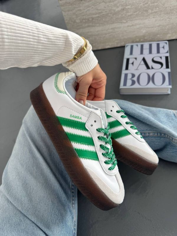 Samba Platform White/Green 38