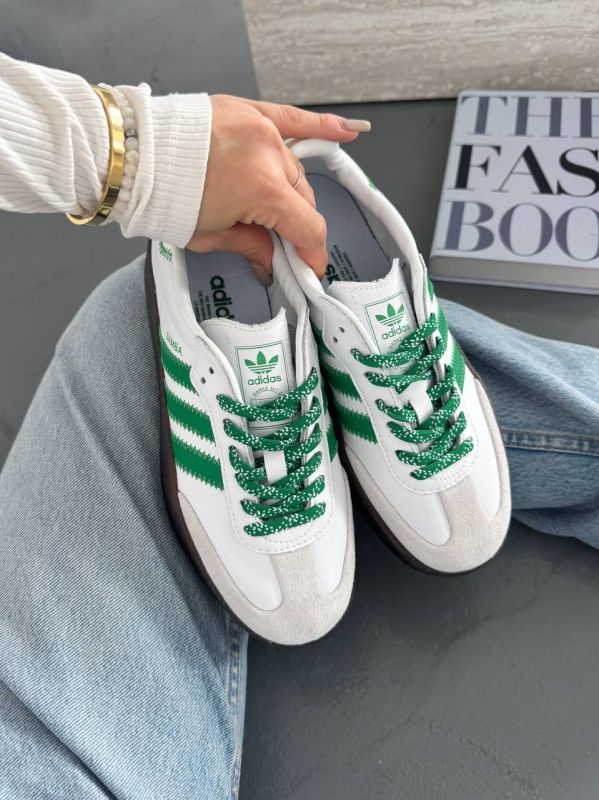 Samba Platform White/Green 38