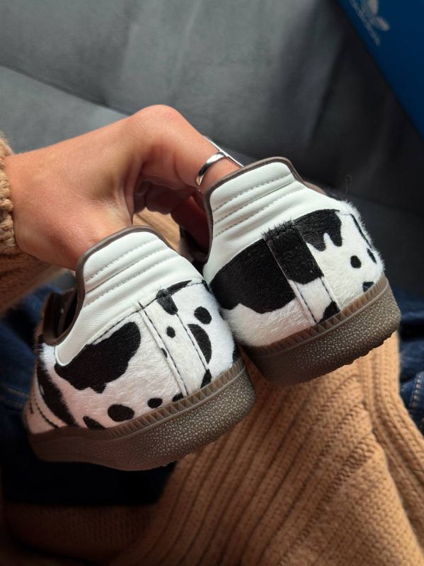 Samba OG Cow Print Dark Brown White 36