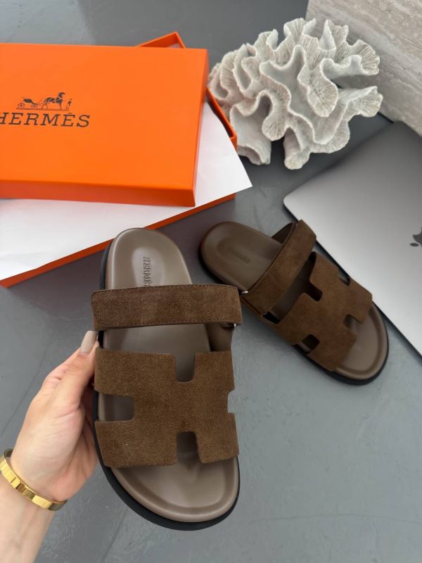 Hermes Sandals Brown 36