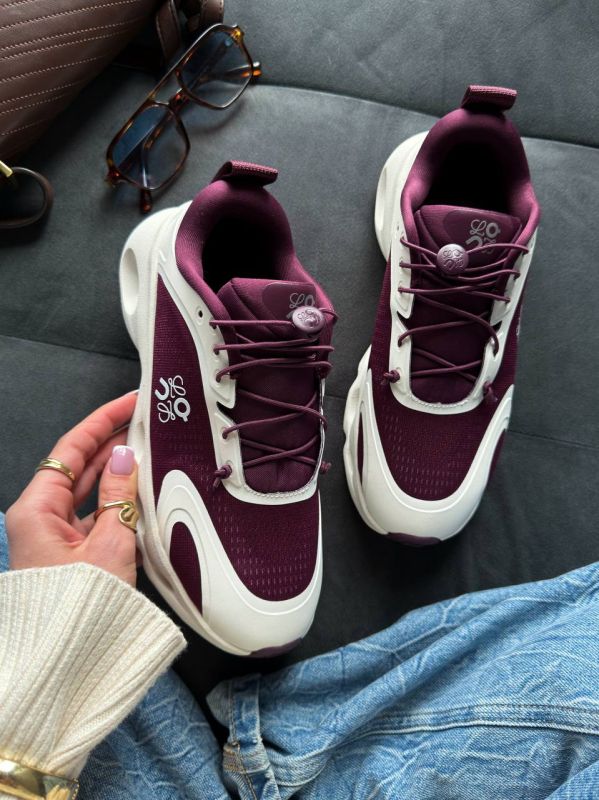 On Cloudsolo x Loewe White/Bordo 36
