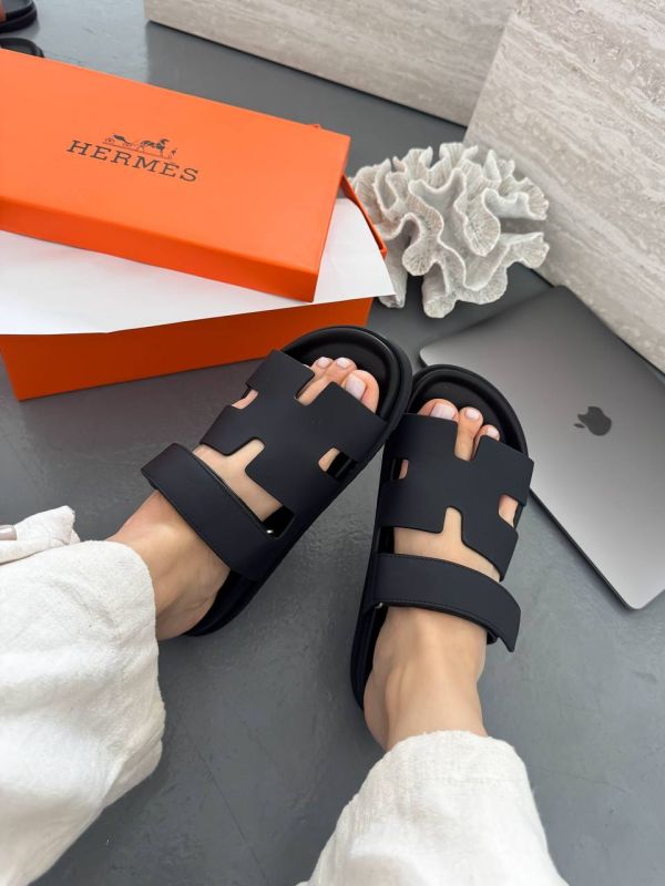Hermes Sandals Black