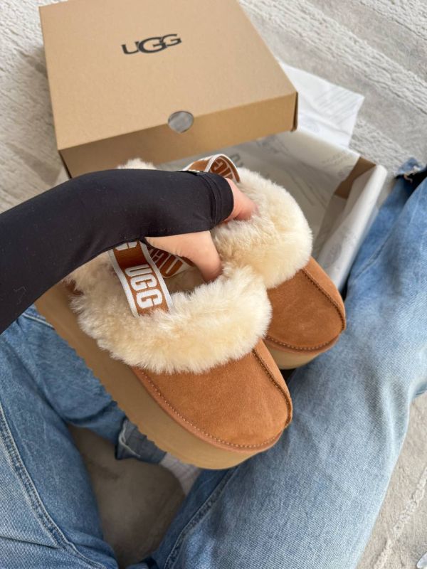 Funkette Slipper Platform Chestnut 41