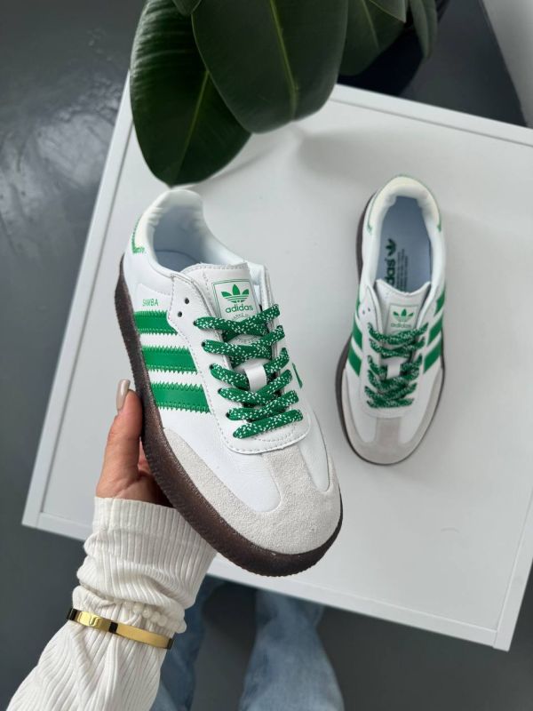 Samba Platform White/Green 38