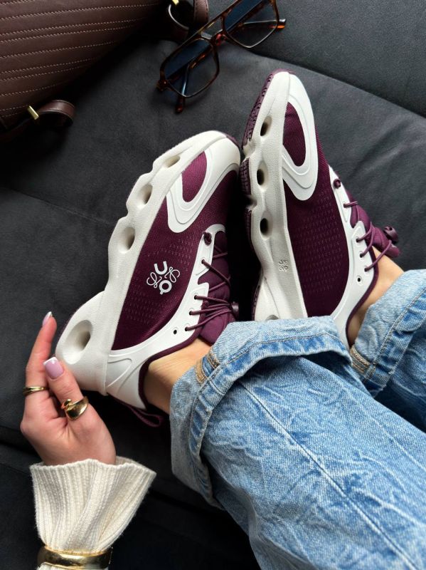 On Cloudsolo x Loewe White/Bordo 36