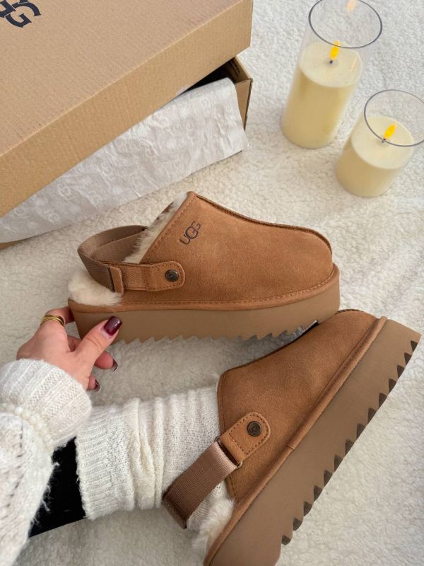 Lanah Clog Chestnut Platform 36