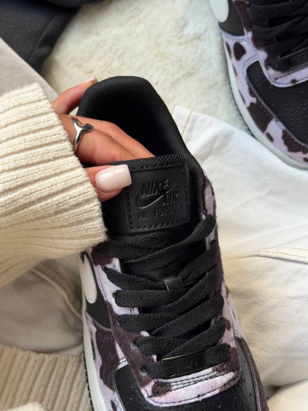 Air Force 1 Cow Print Field Black 36